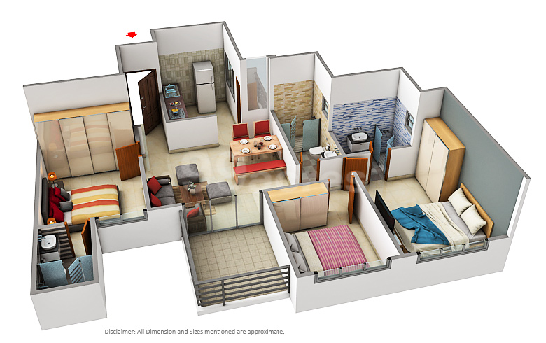 Kumar Properties Kumar Picasso Floor Plan Hadapsar Pune