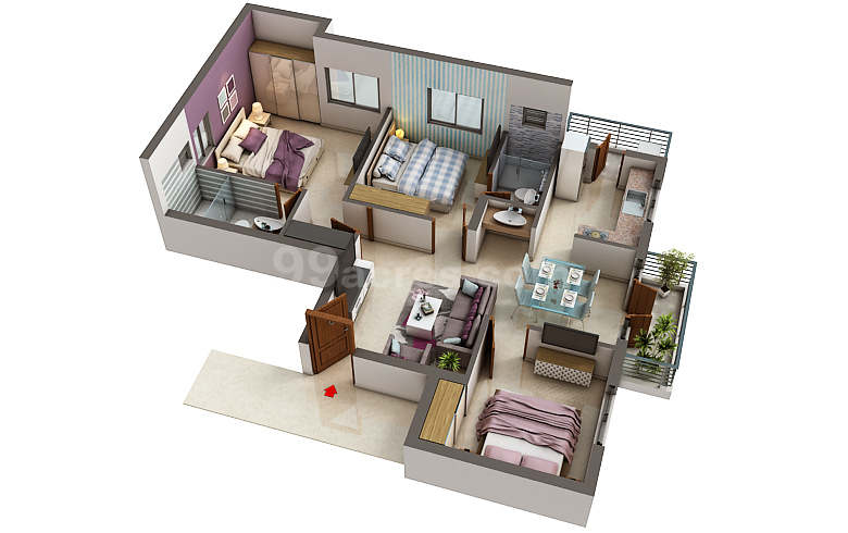 Masterpiece Luxury Apartments Floor Plan Indira Nagar Chennai South