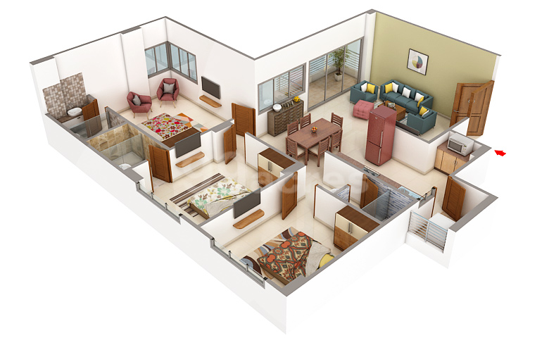 ananta 3 bhk gota