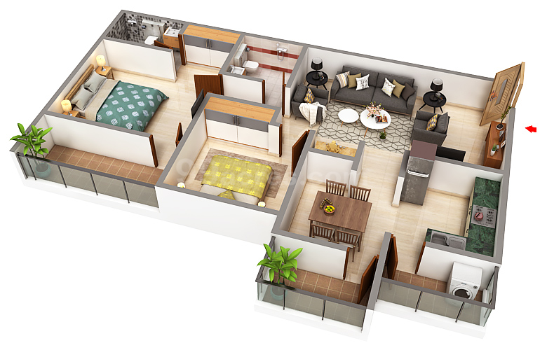 Vaastu Structure Builders Vaastu Hill View 2 Floor Plan Gattigere Bangalore West