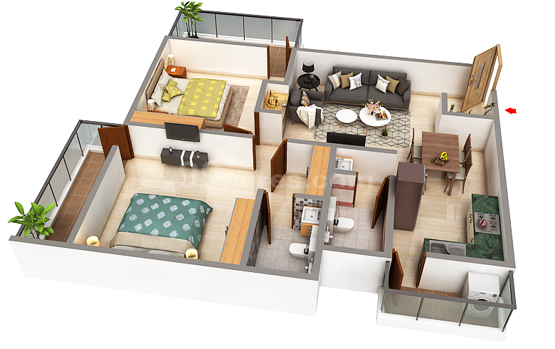 Vaastu Structure Builders Vaastu Hill View 2 Floor Plan Gattigere Bangalore West